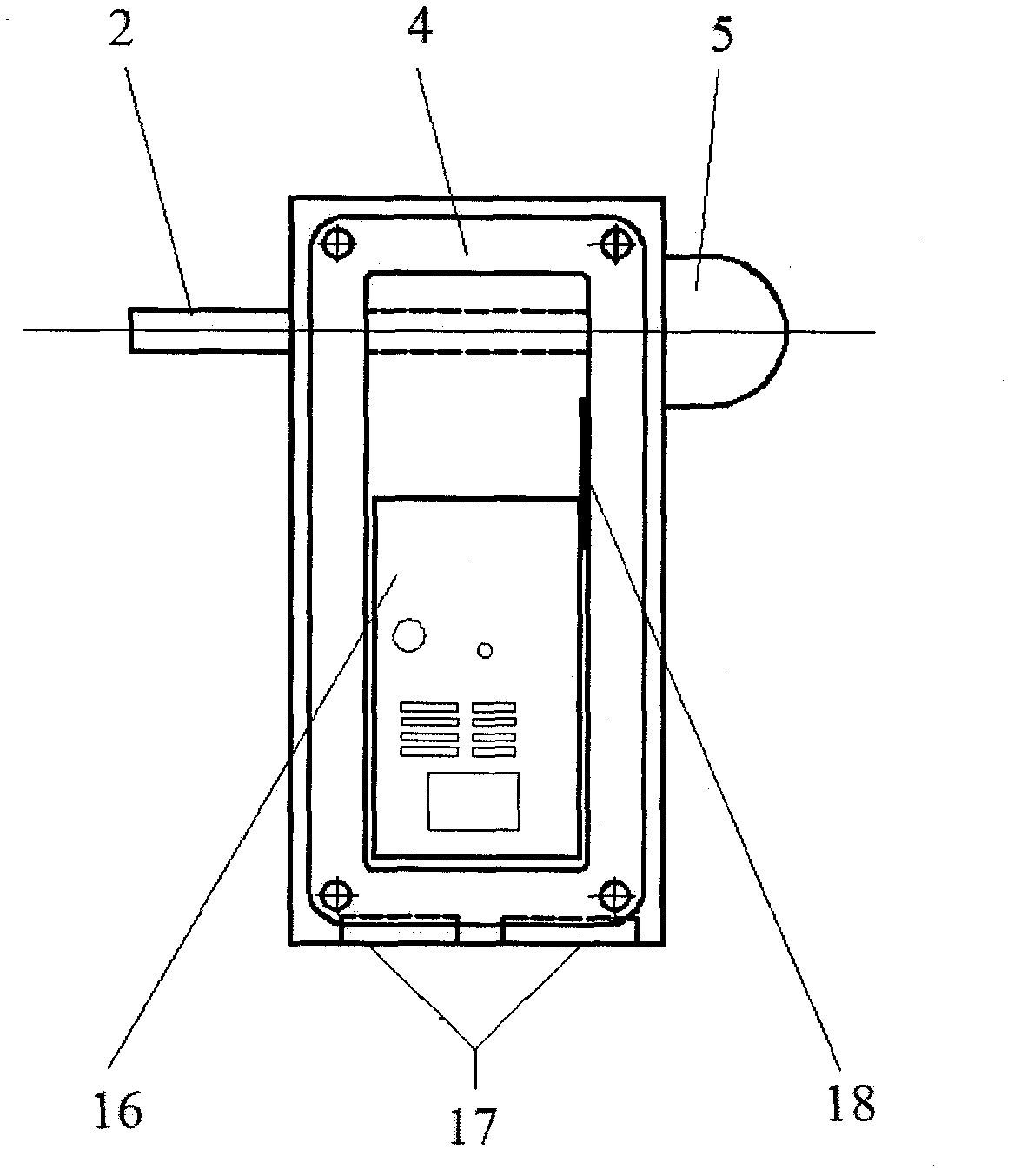 Stress wave nondestructive detection device for ancient tree/ancient building timber structure inner decay