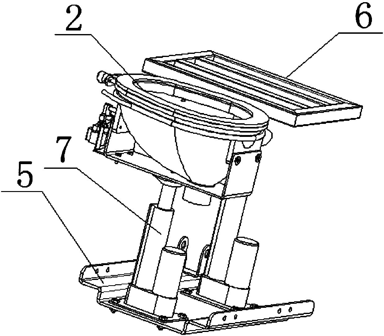 Nursing bed with urine and bowel processing system