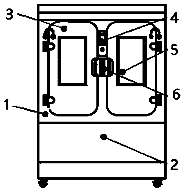 Fumigating and sterilizing cabin for protective equipment