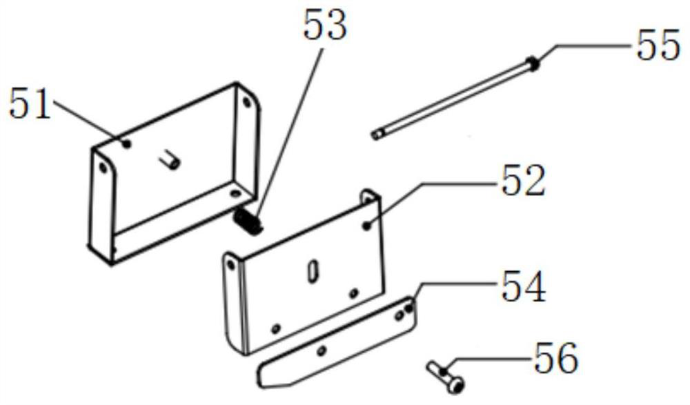 Guiding correction device of temporary identity card making machine