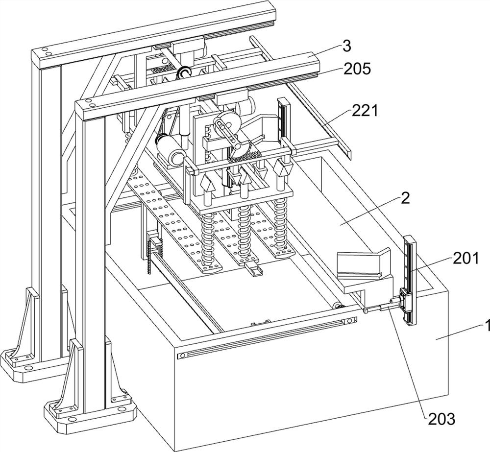 Staggered pressing-down type equipment for accelerating slurry immersion of foamed ceramic filter plate