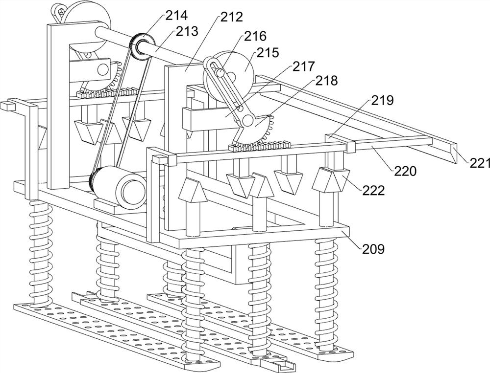 Staggered pressing-down type equipment for accelerating slurry immersion of foamed ceramic filter plate