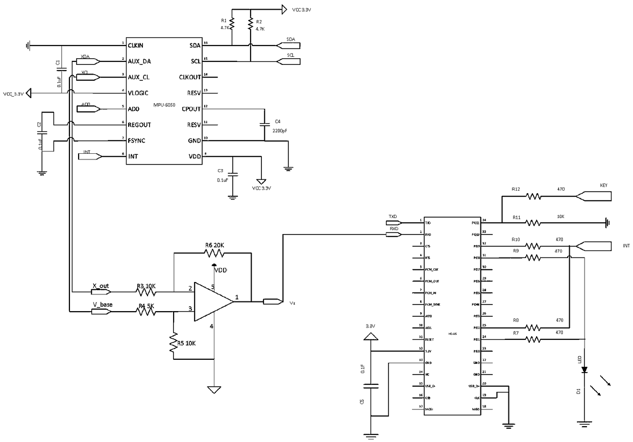 Livestock motion quantity detecting system based on inclination sensor