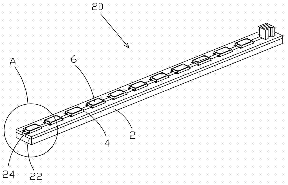 LED (Light Emitting Diode) lamp strip and backlight module employing same