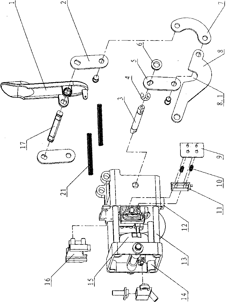 Automatic capsule dropping coffee machine