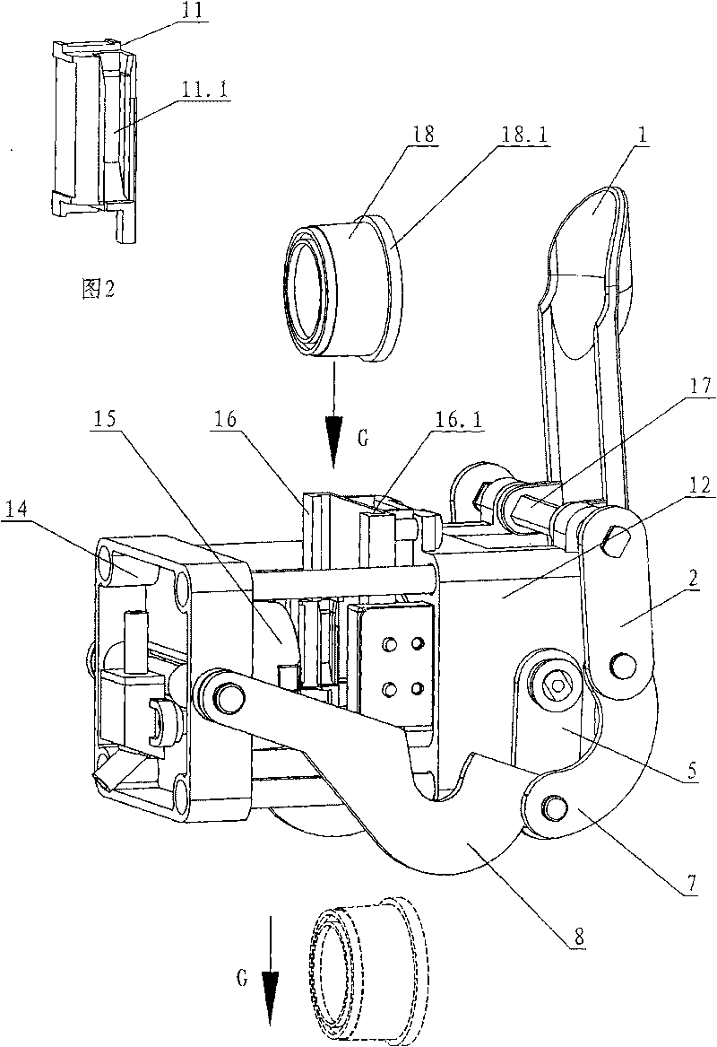 Automatic capsule dropping coffee machine