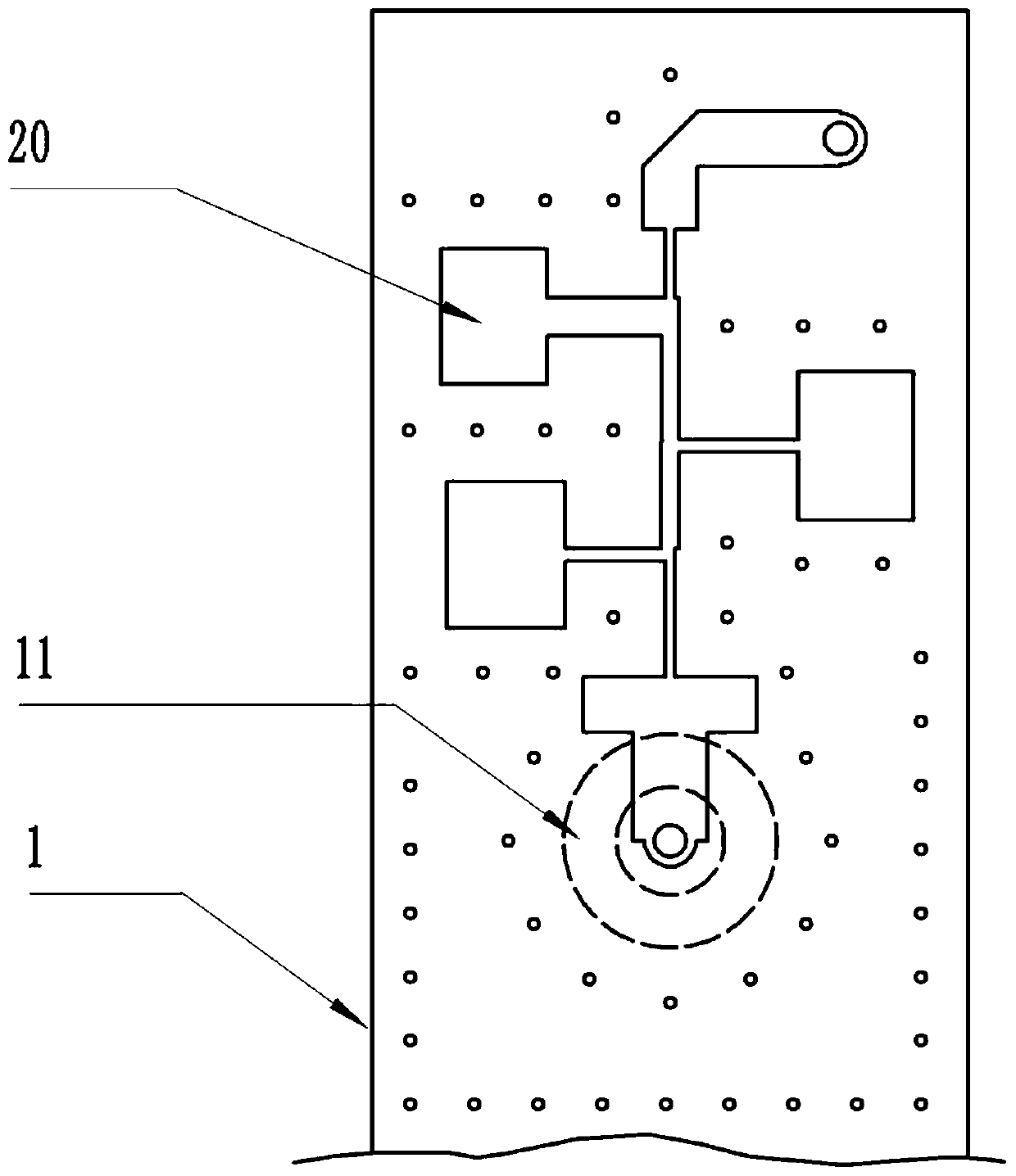 Strip line structure for reducing power consumption, low pass filter, communication device and system