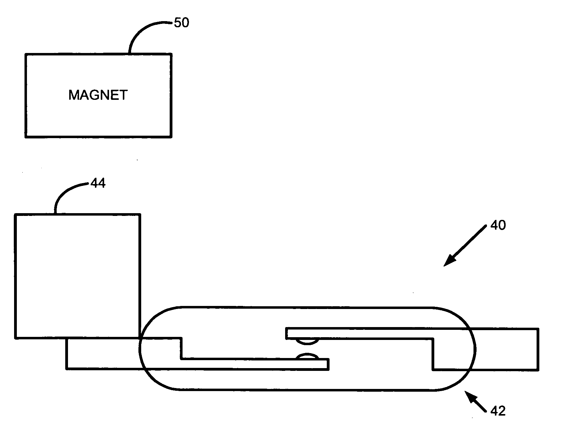 Passive magnetic latch