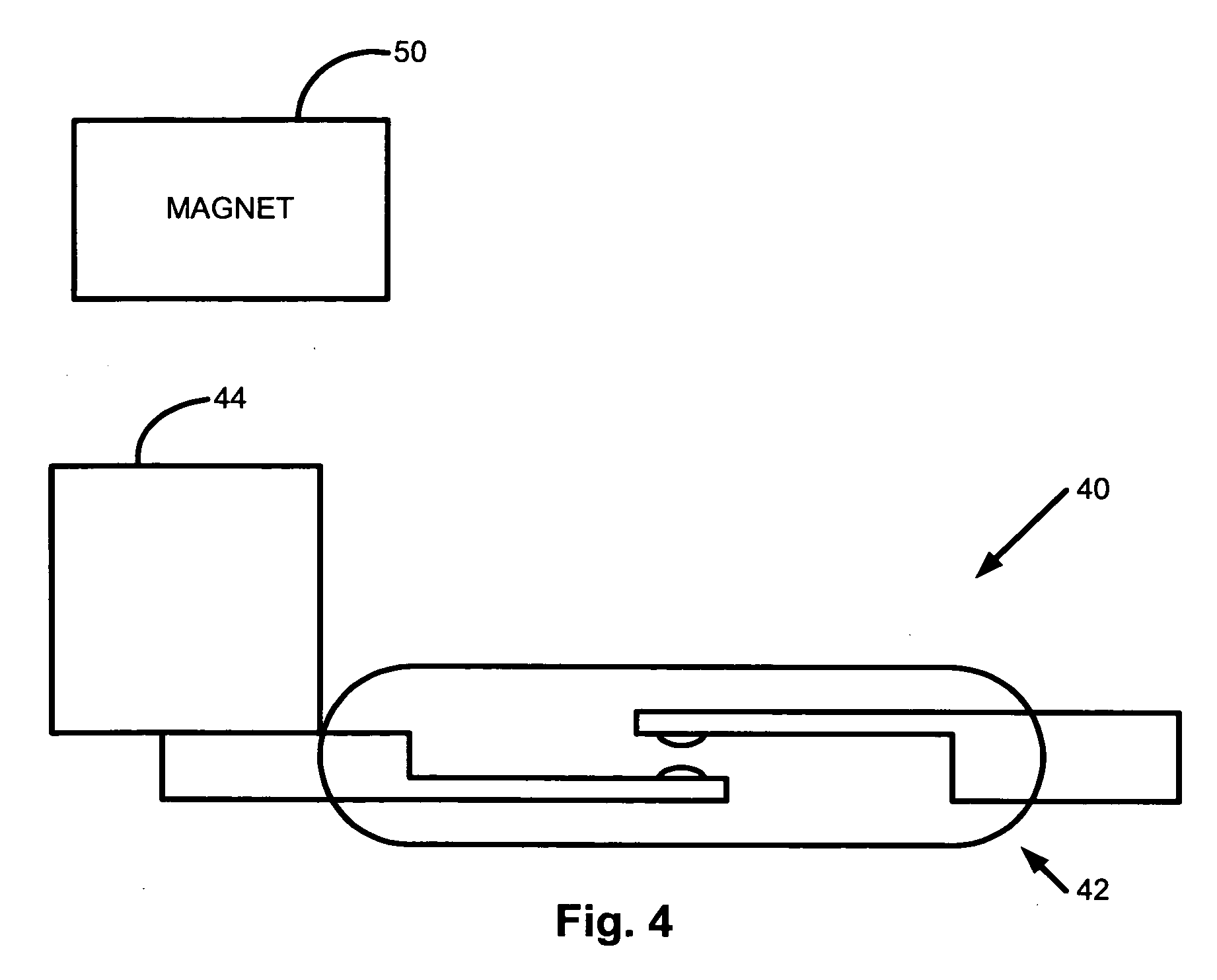 Passive magnetic latch