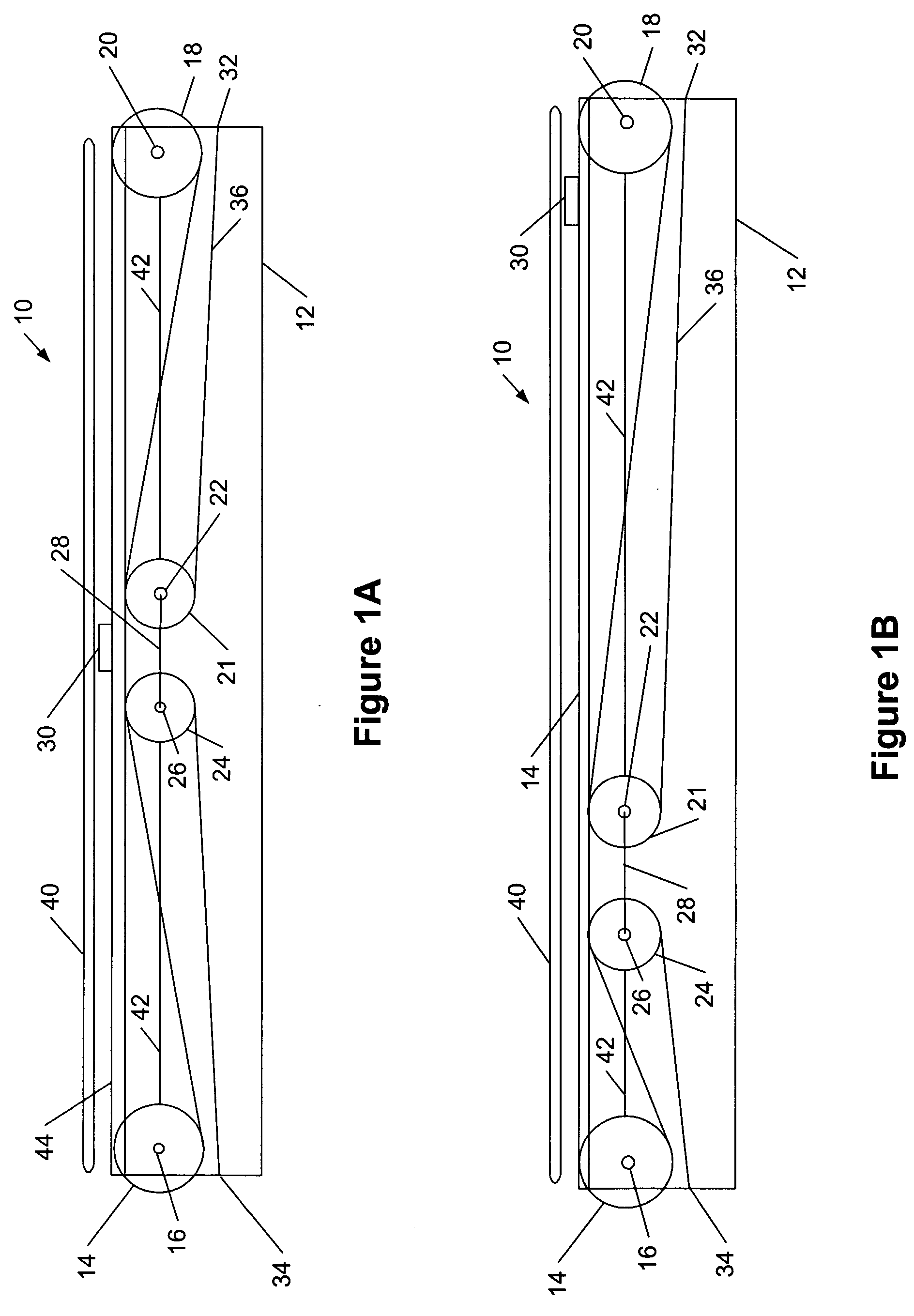 Optical fiber cable take-up mechanism for scanning sensors