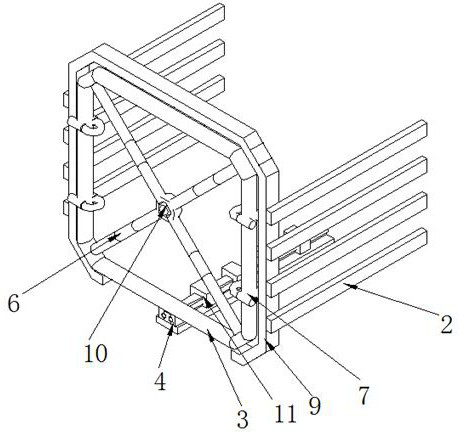 Waterproof bottom support for pipe gallery formwork supporting vertical rod