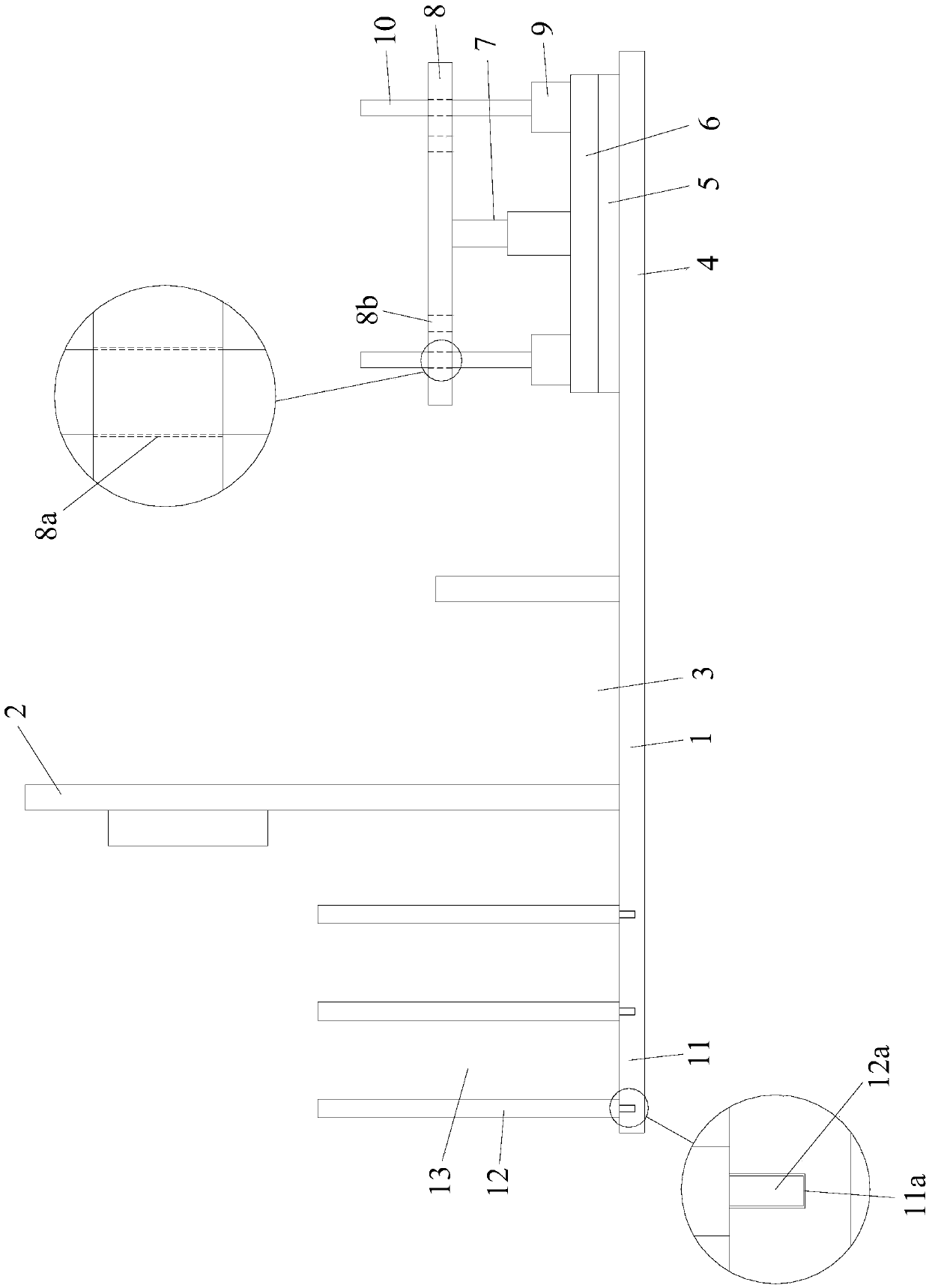 Computer placing rack