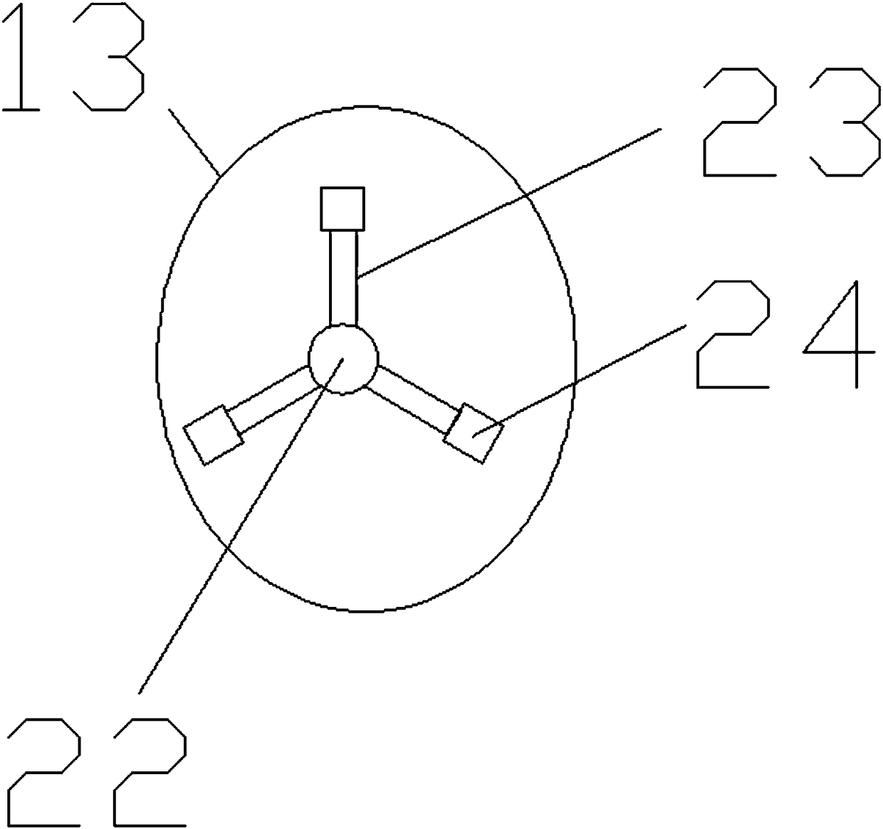 Efficient dust removal device for dust treatment