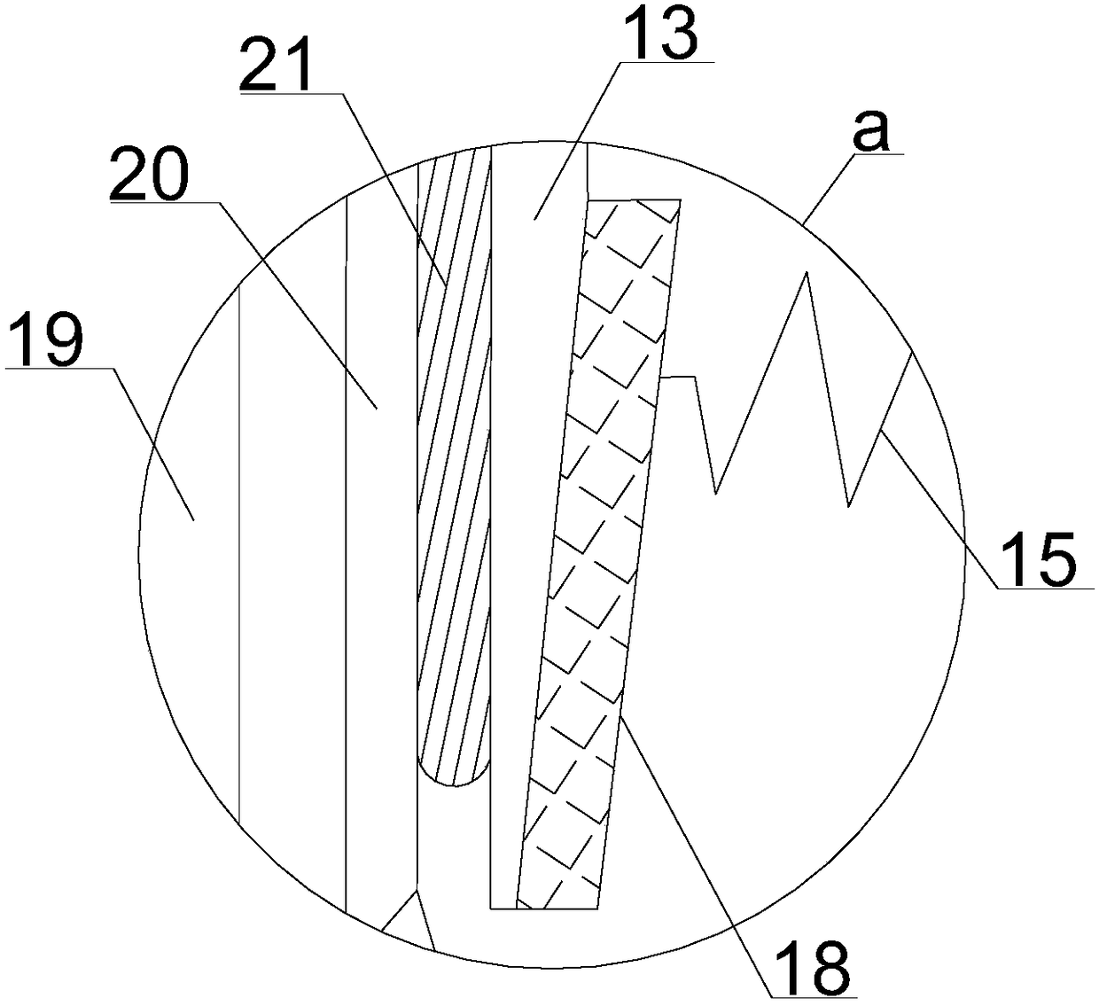 Extrusion type solid-liquid separation medical waste treatment apparatus