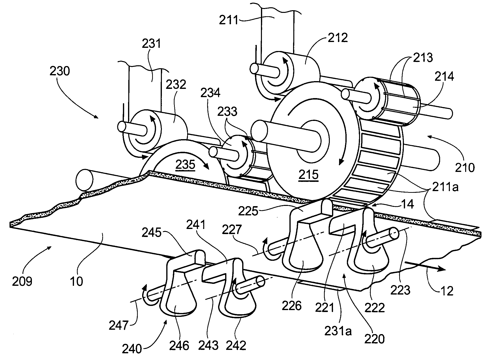 Transverse tab application method and apparatus