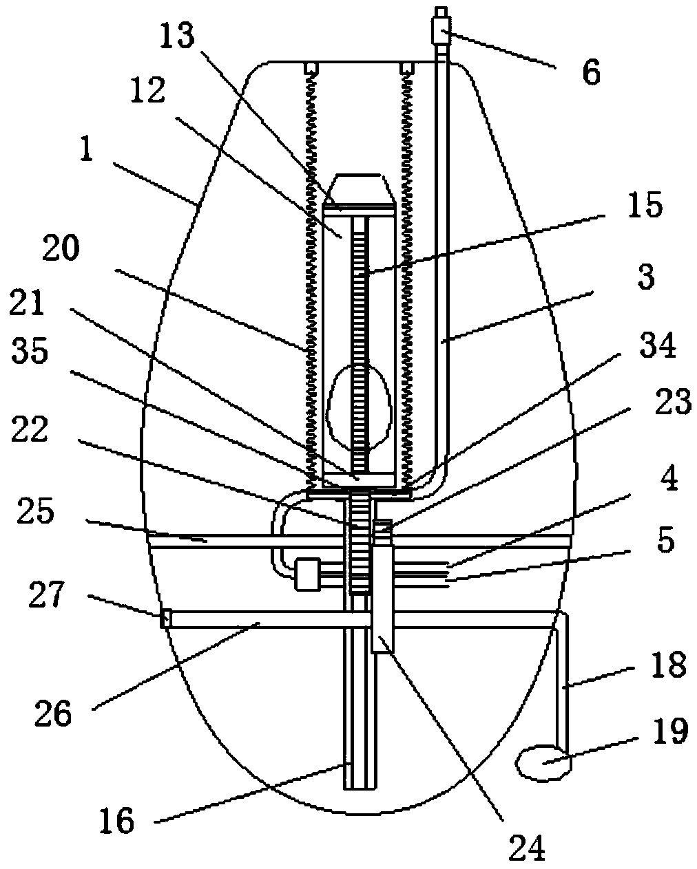 Super water-saving pedal-type siphon toilet