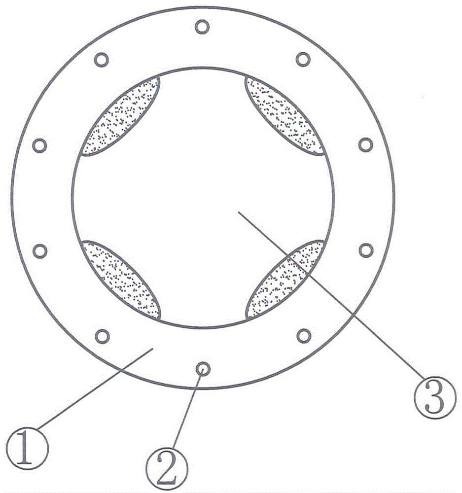 Quadrangular forming die barrel