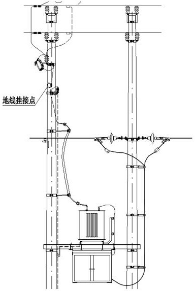 High-voltage integrated 10kV pole-mounted transformer platform complete equipment