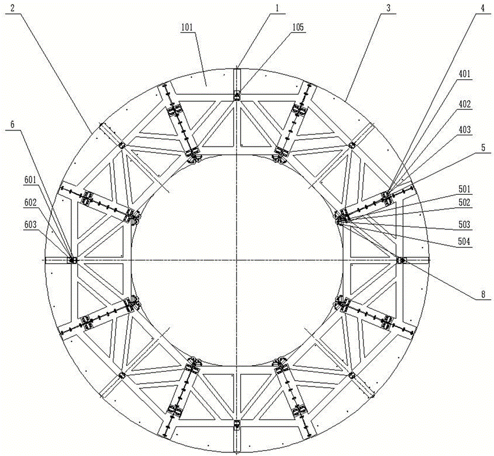 Rotating distribution disk type stereo parking garage