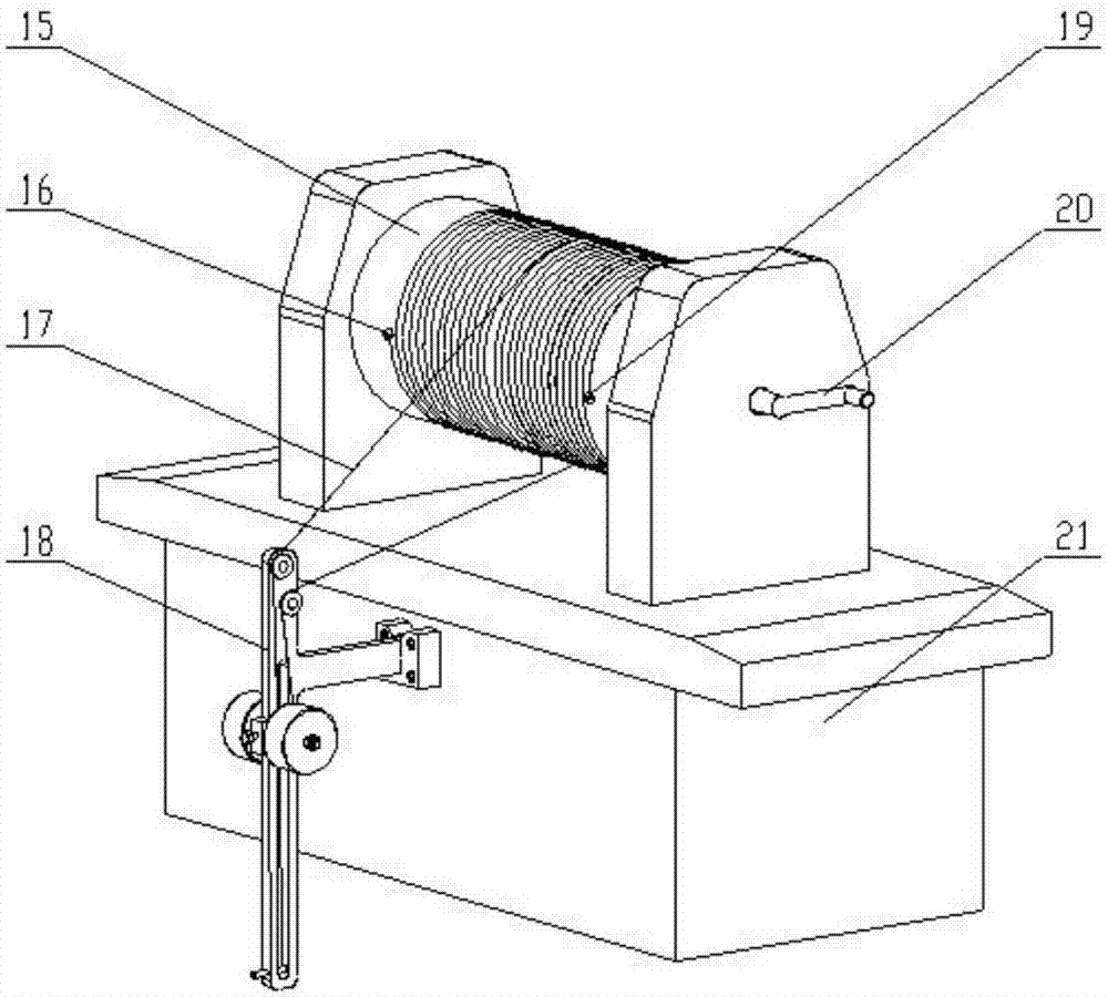 A large wire tightening mechanism for wire electric discharge machine tool exterior