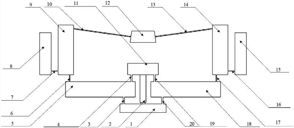 Micro-displacement positioning platform with three-stage amplifying mechanisms