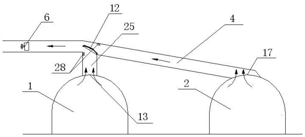 Adjustable intelligent feeding and discharging type ventilation system for double-track tunnel