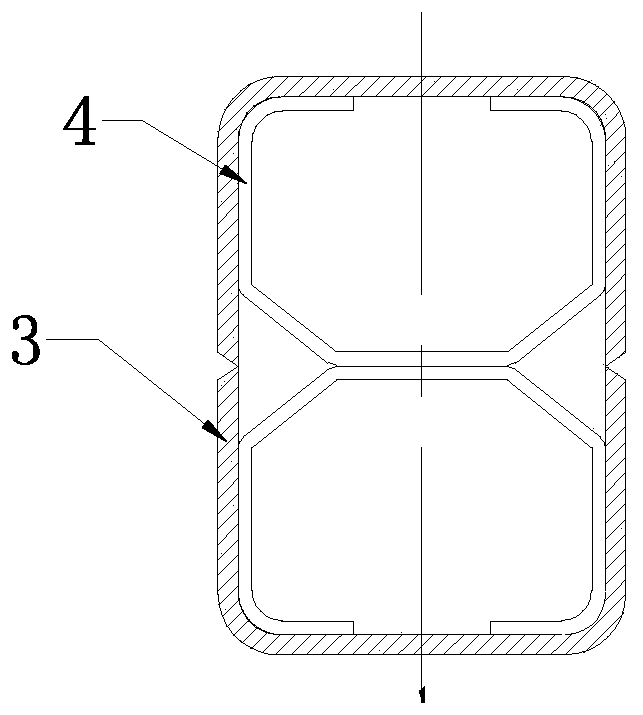 Supporting beam structure for automobile air suspension