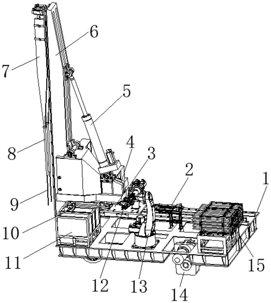 Steelmaking automatic temperature measuring and sampling equipment and temperature measuring and sampling method thereof