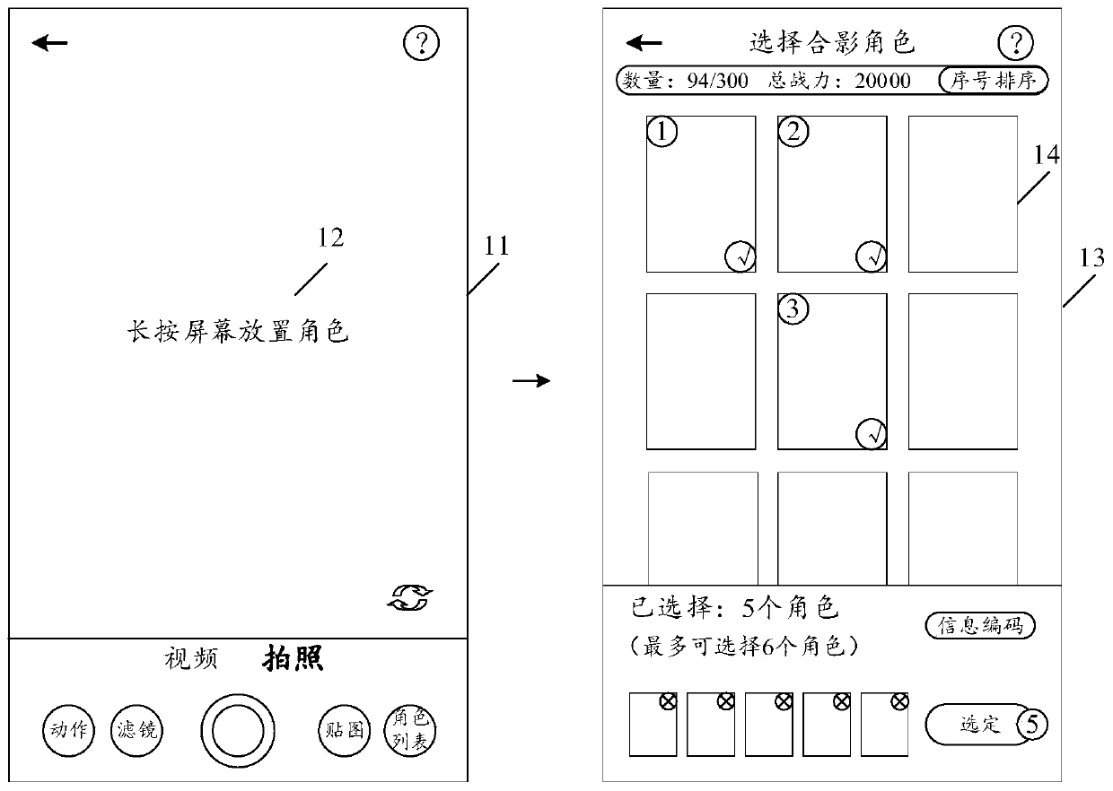 Multi-virtual-role control method and device, equipment and storage medium