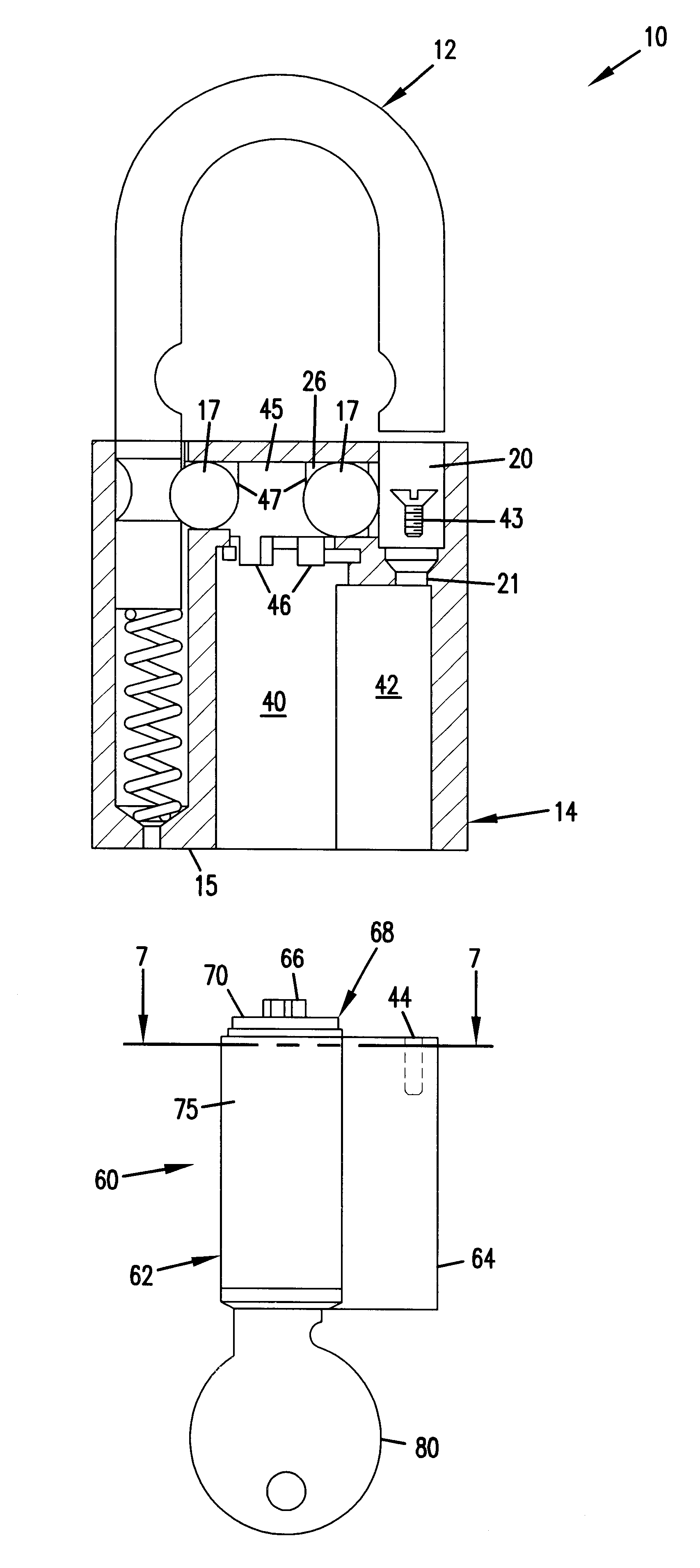 Rekeyable padlock with a lock cylinder having an enlarged viewing slot