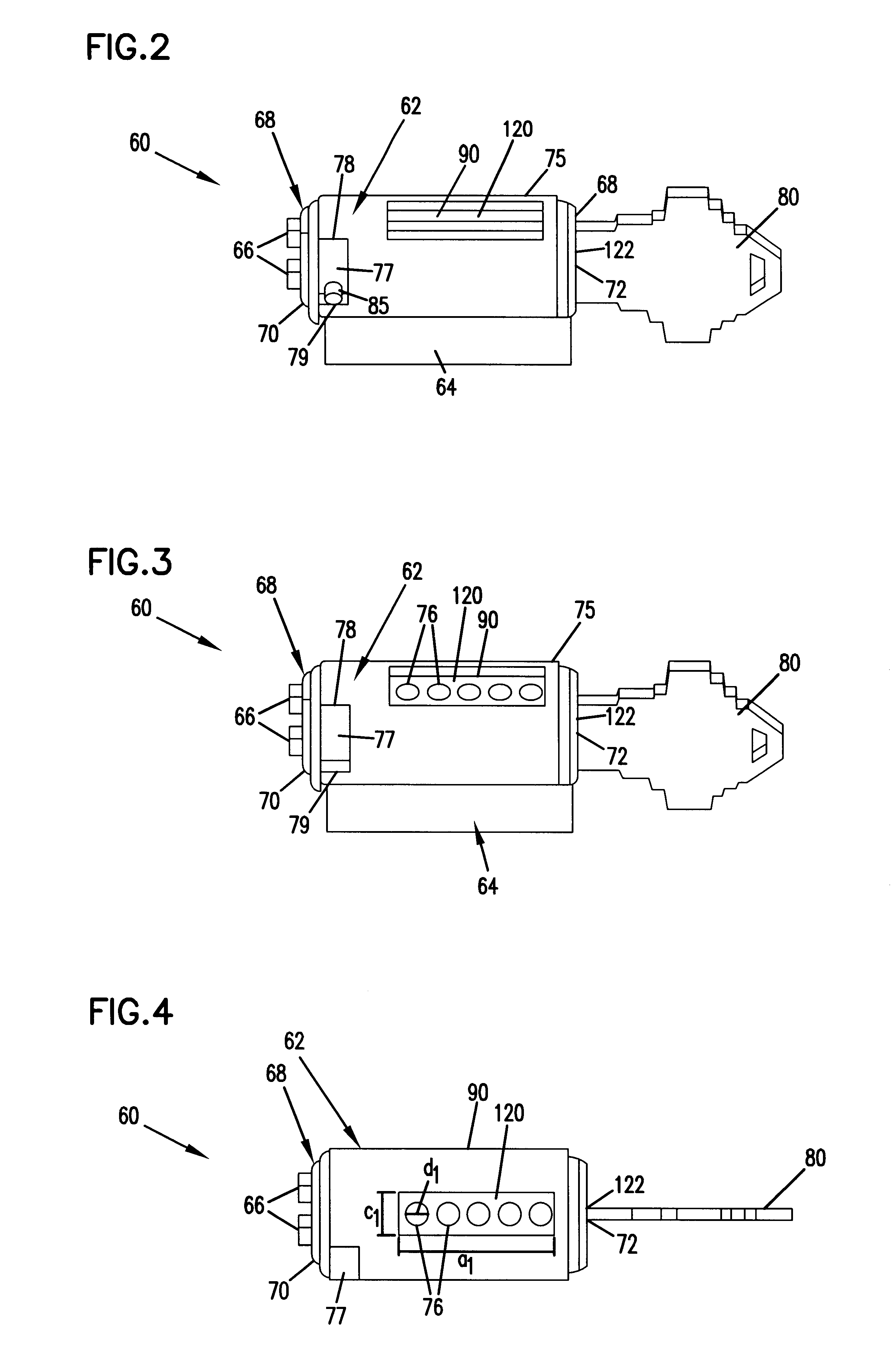 Rekeyable padlock with a lock cylinder having an enlarged viewing slot