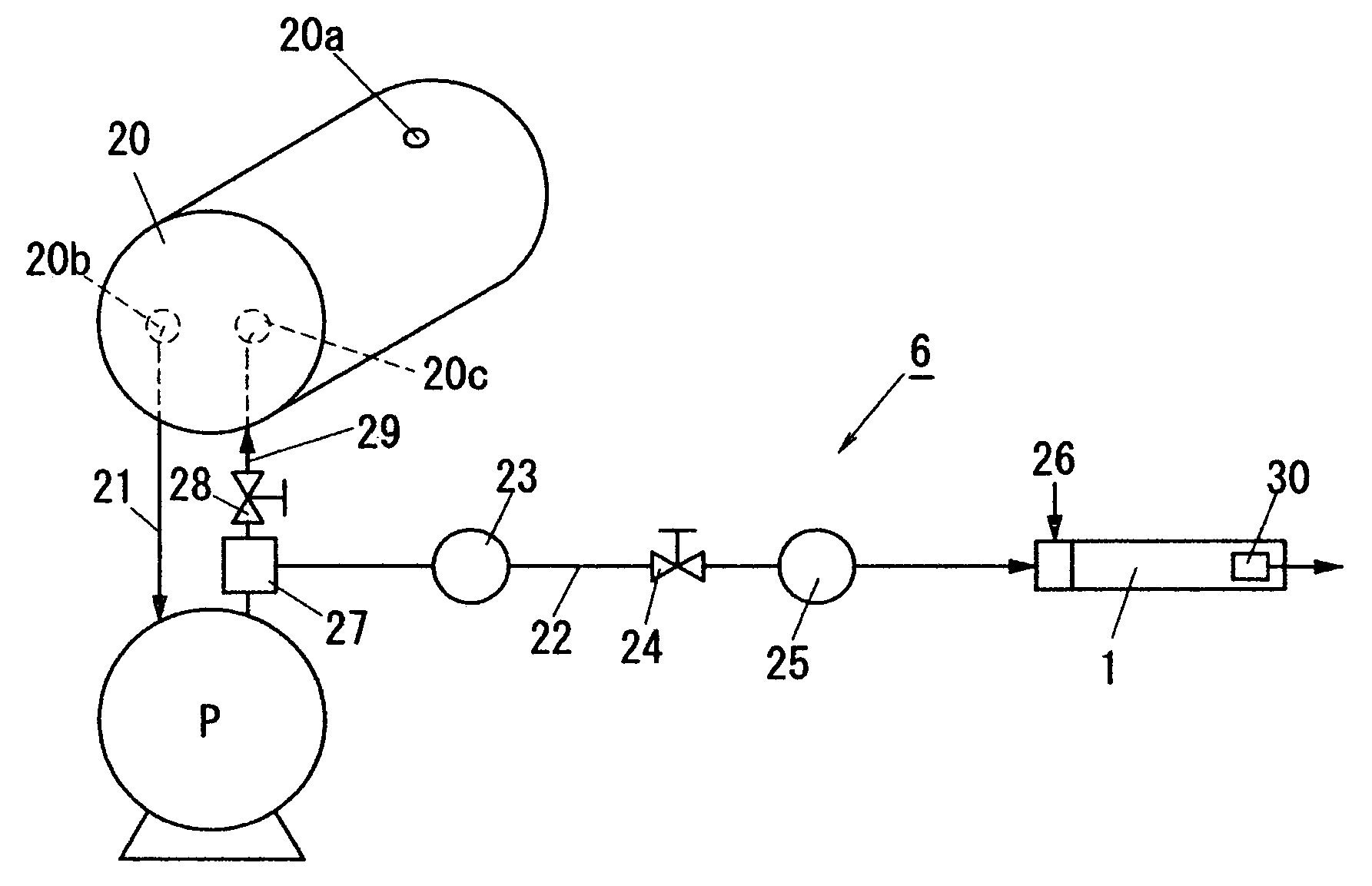 Gas chromatograph and expired air component analyzer