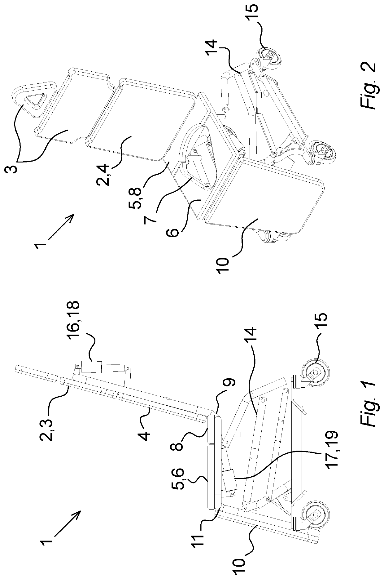 A toilet chair and a method for aiding a person in getting undressed or dressed by means of a toilet chair