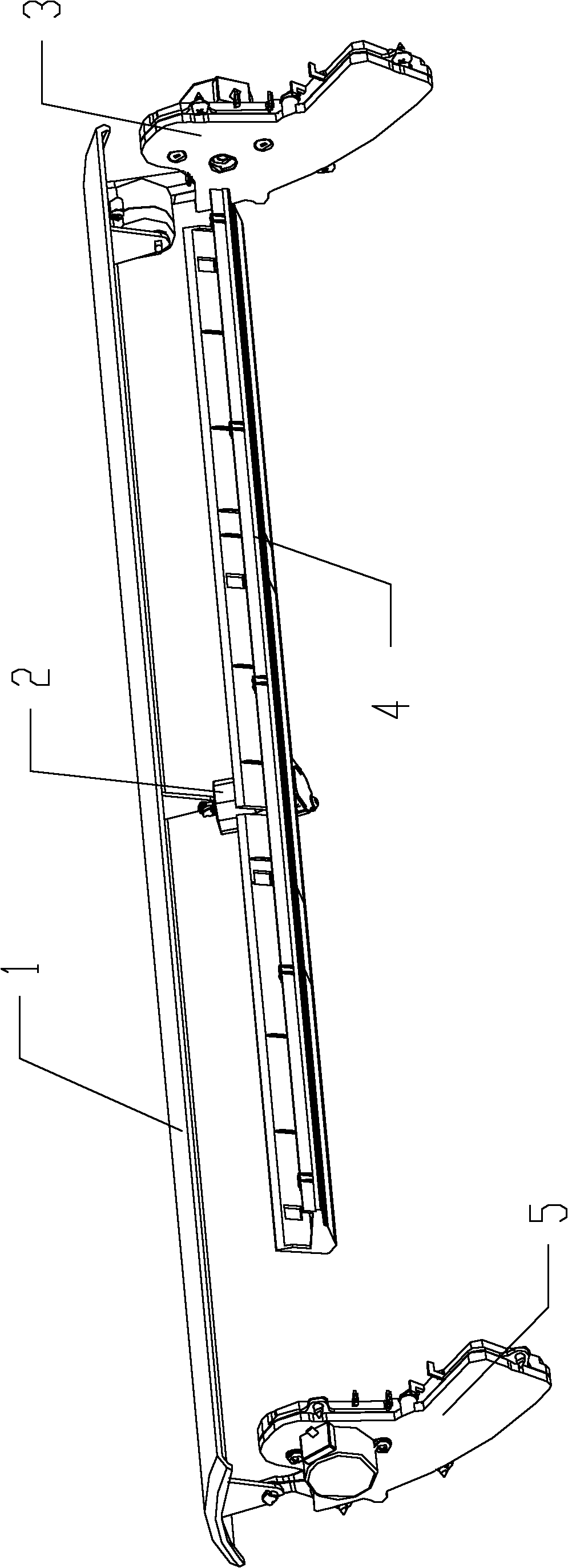 Air-conditioner indoor unit with wind deflector