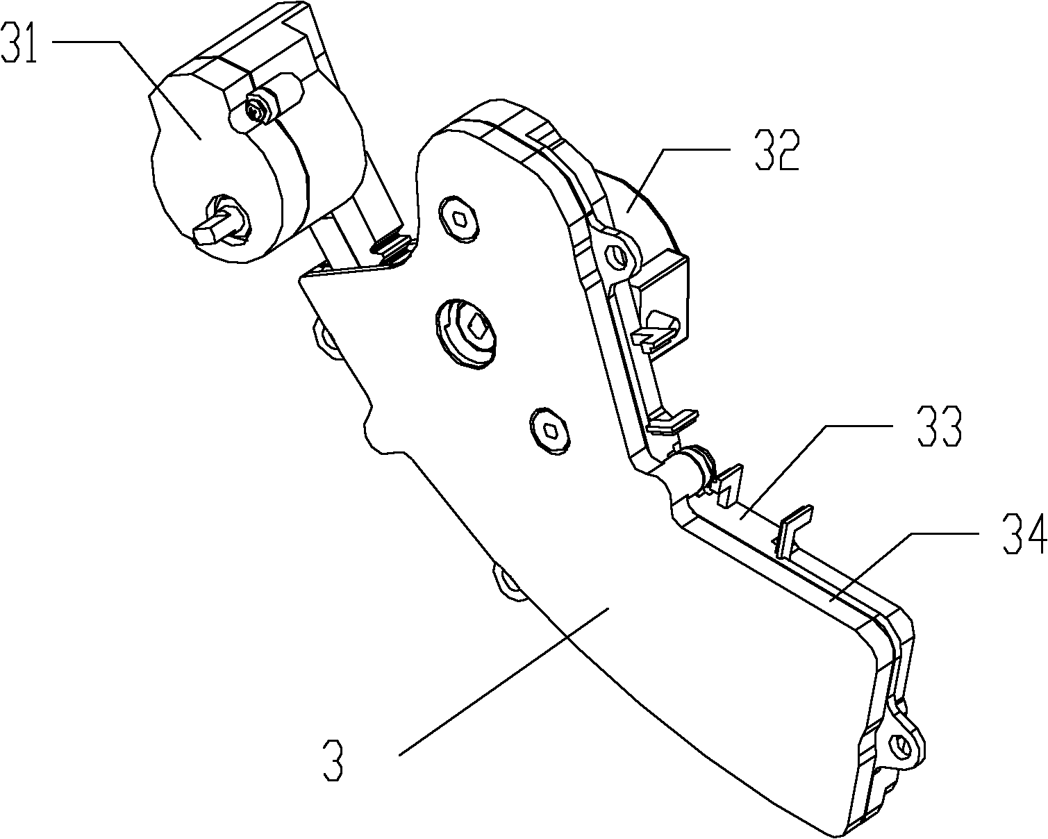 Air-conditioner indoor unit with wind deflector