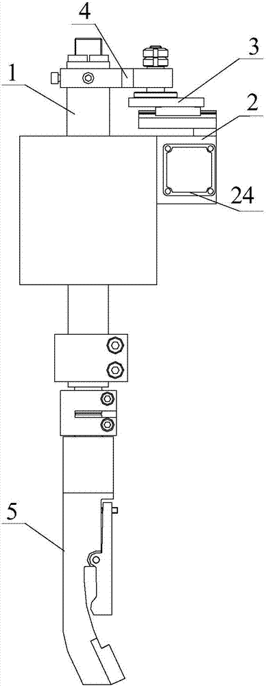 An automatic bead discharge device suitable for narrow gap welding