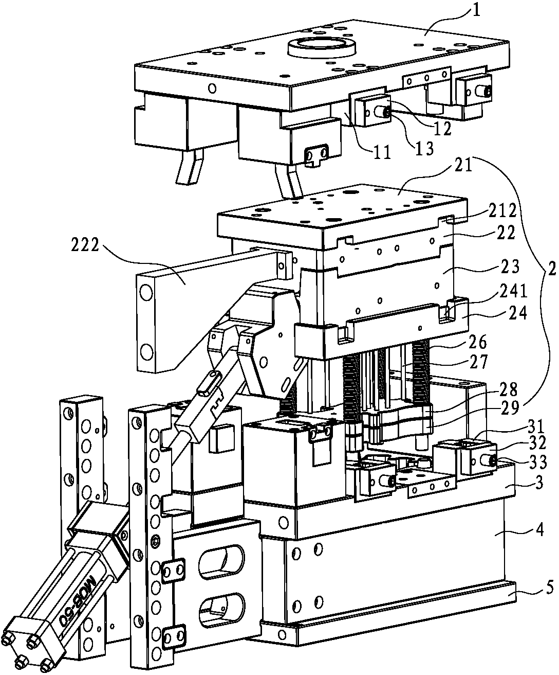 Rapid die changing mould