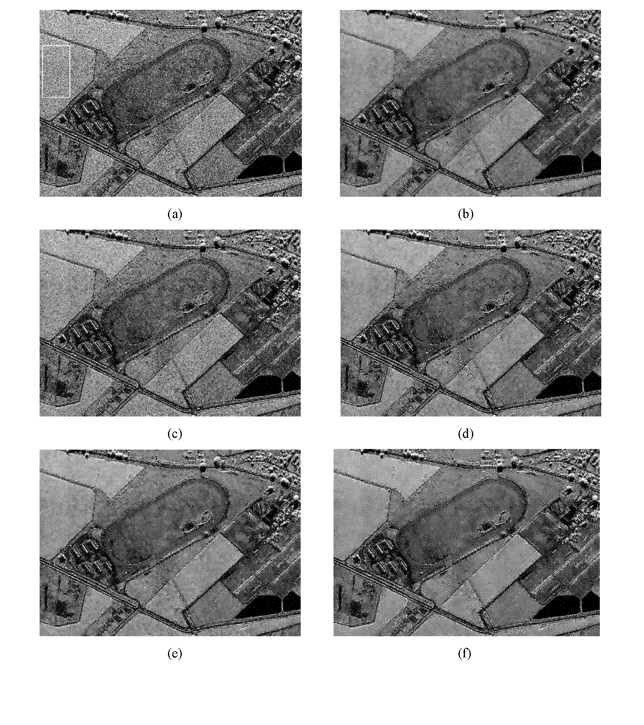 SAR image speckle suppression based on area division and non-local total variation