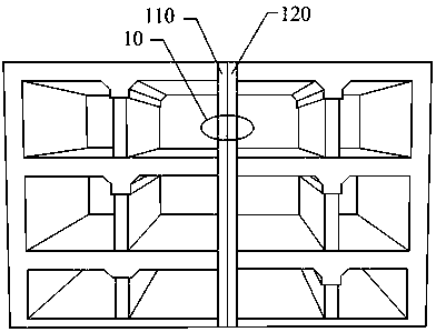 Method for breaking away continuous wall and side wall at joint of new and old metro stations