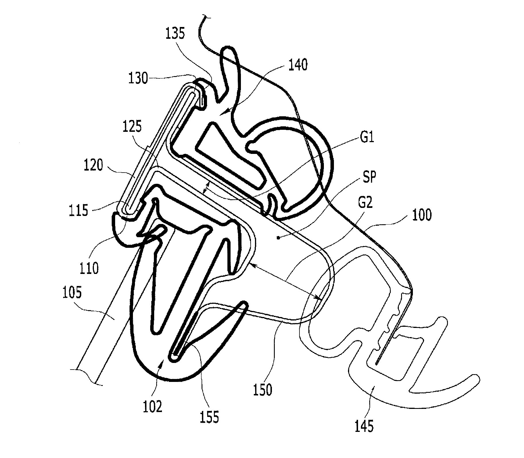 Engagement structure of door equipped on vehicle