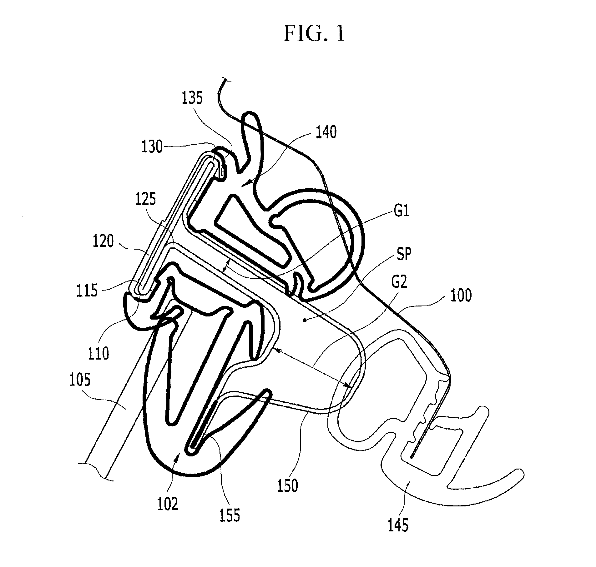 Engagement structure of door equipped on vehicle