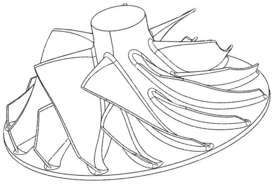 Casting method of a pressure impeller