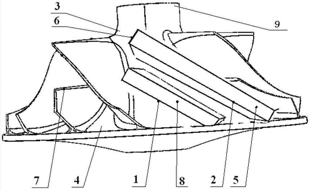 Casting method of a pressure impeller