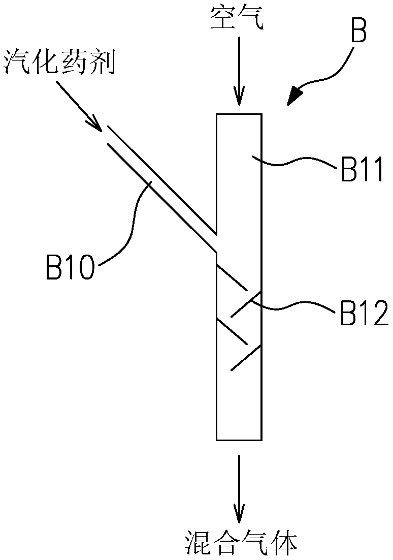 Coal slime water flotation agent vaporization device and vaporization method thereof