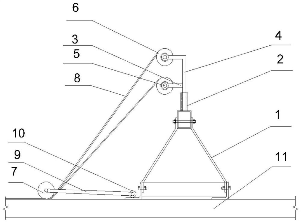 Simple automatic laminating device on vibrating beam