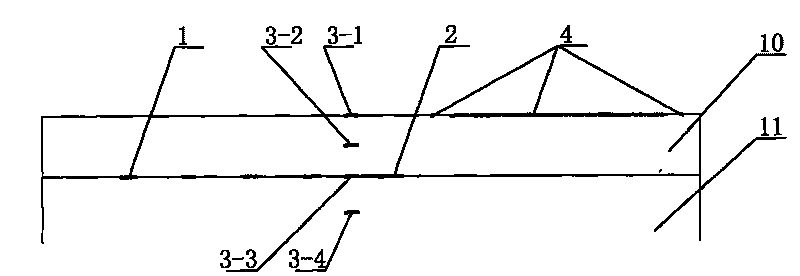 Method for detecting stress and strain of road surface