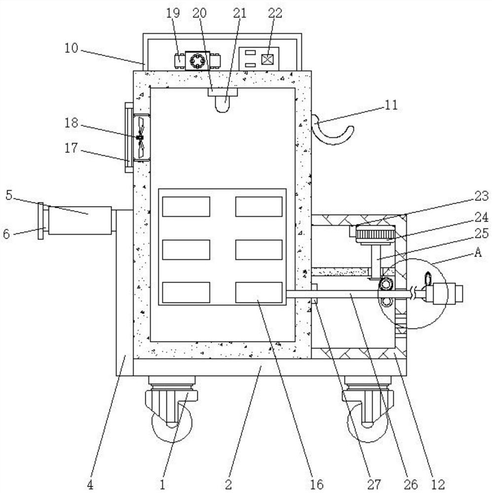 Installation mechanism of charging pile with temperature detection function and using method thereof