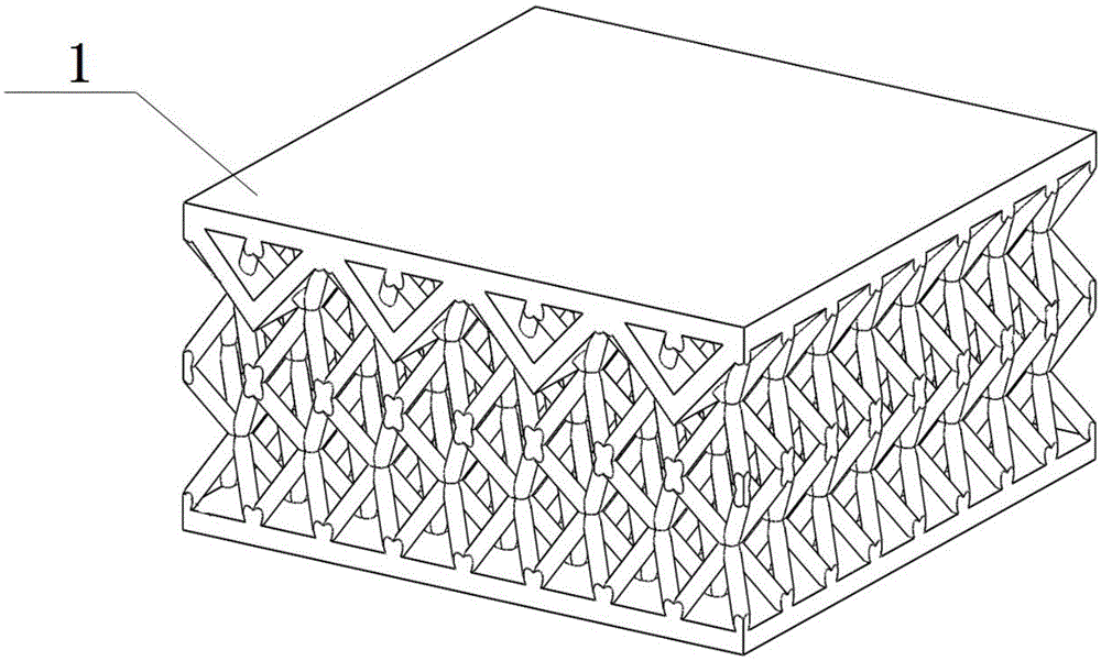 Pyramid micro-truss laminboard type bearing and thermal protection integrated structure containing runners