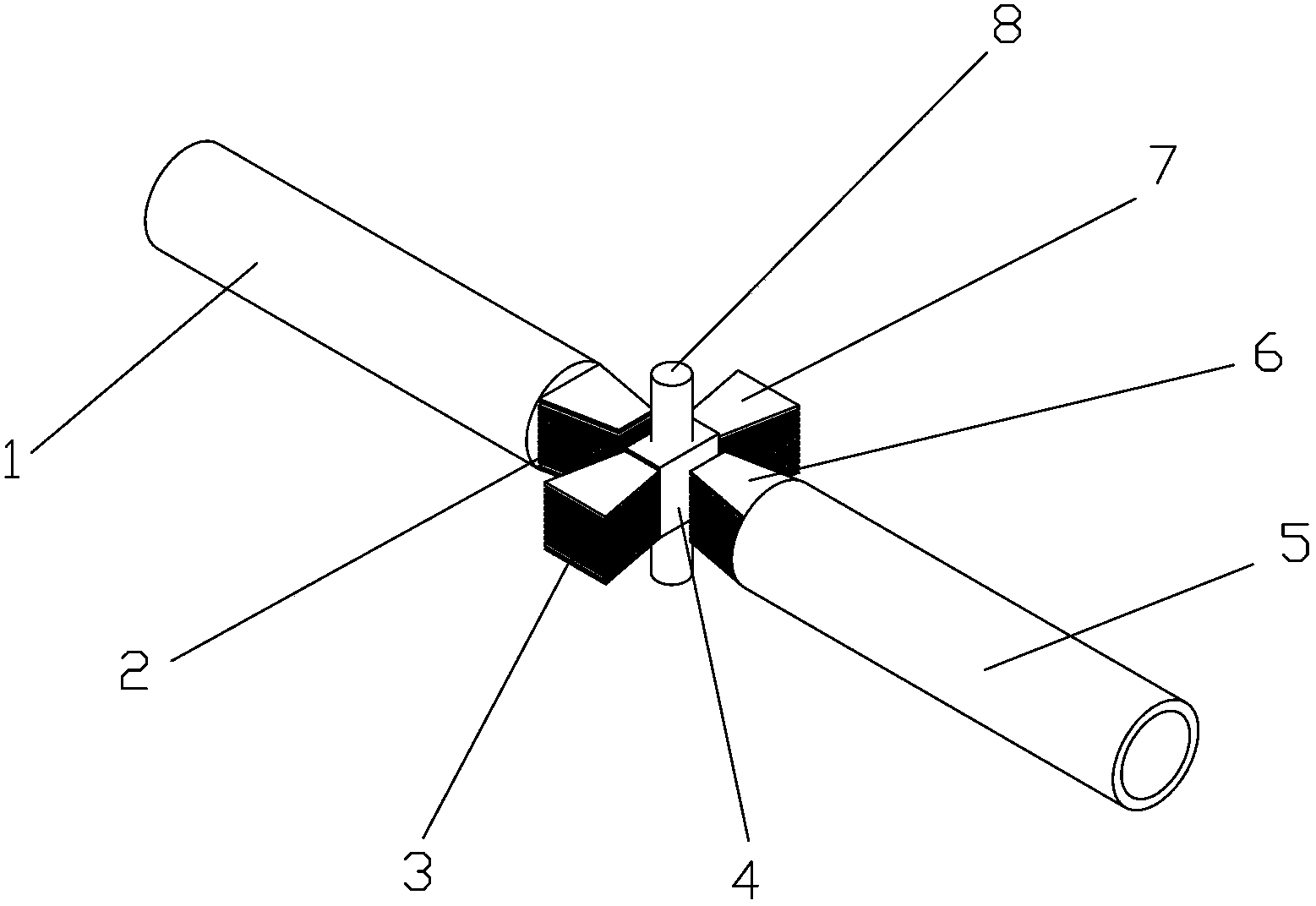 Heat flow switch for controlling heat tube conduction