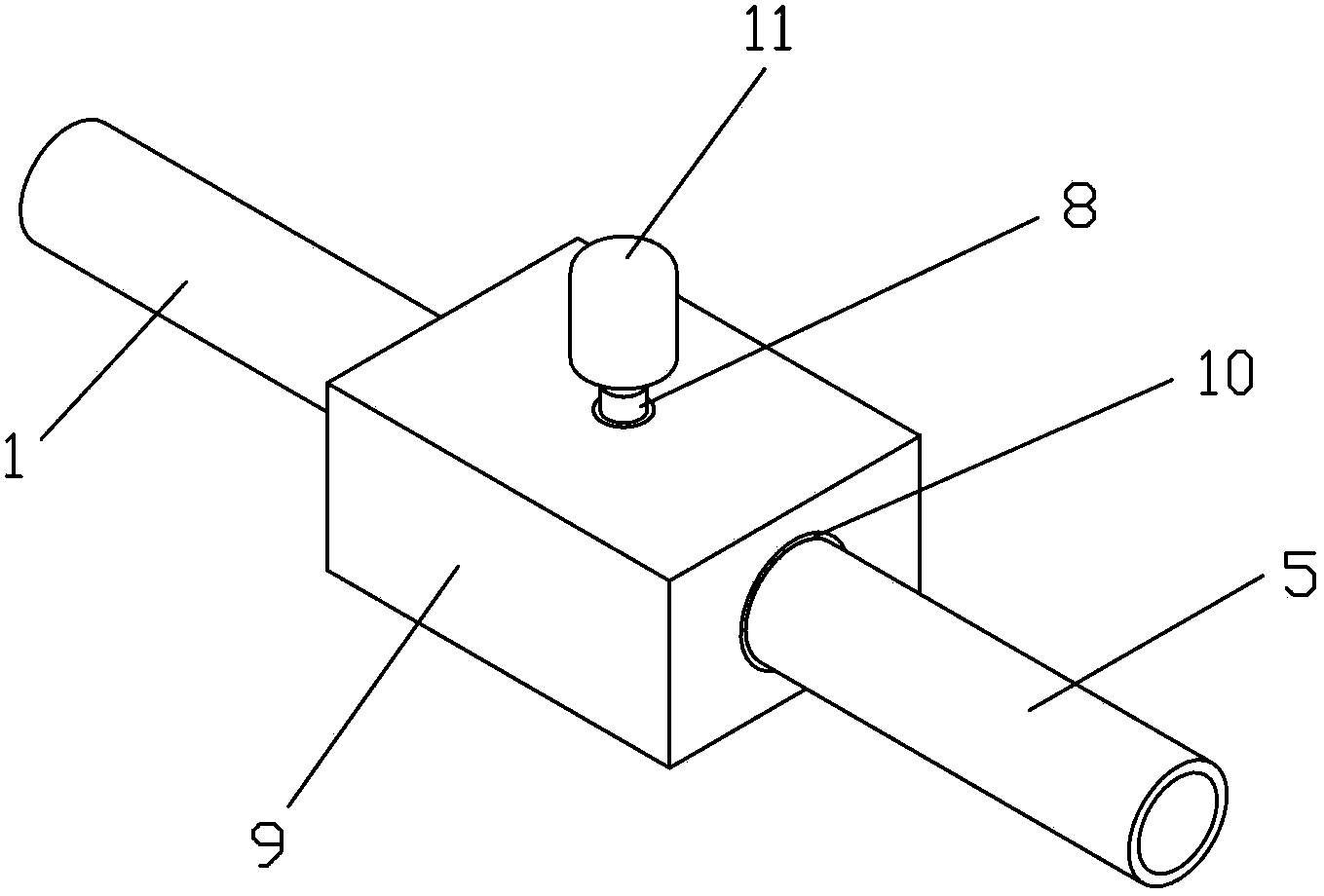 Heat flow switch for controlling heat tube conduction